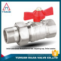 casting iron handle 1.6 mpa middle pressure nickle plated nsf ball valve socket weld